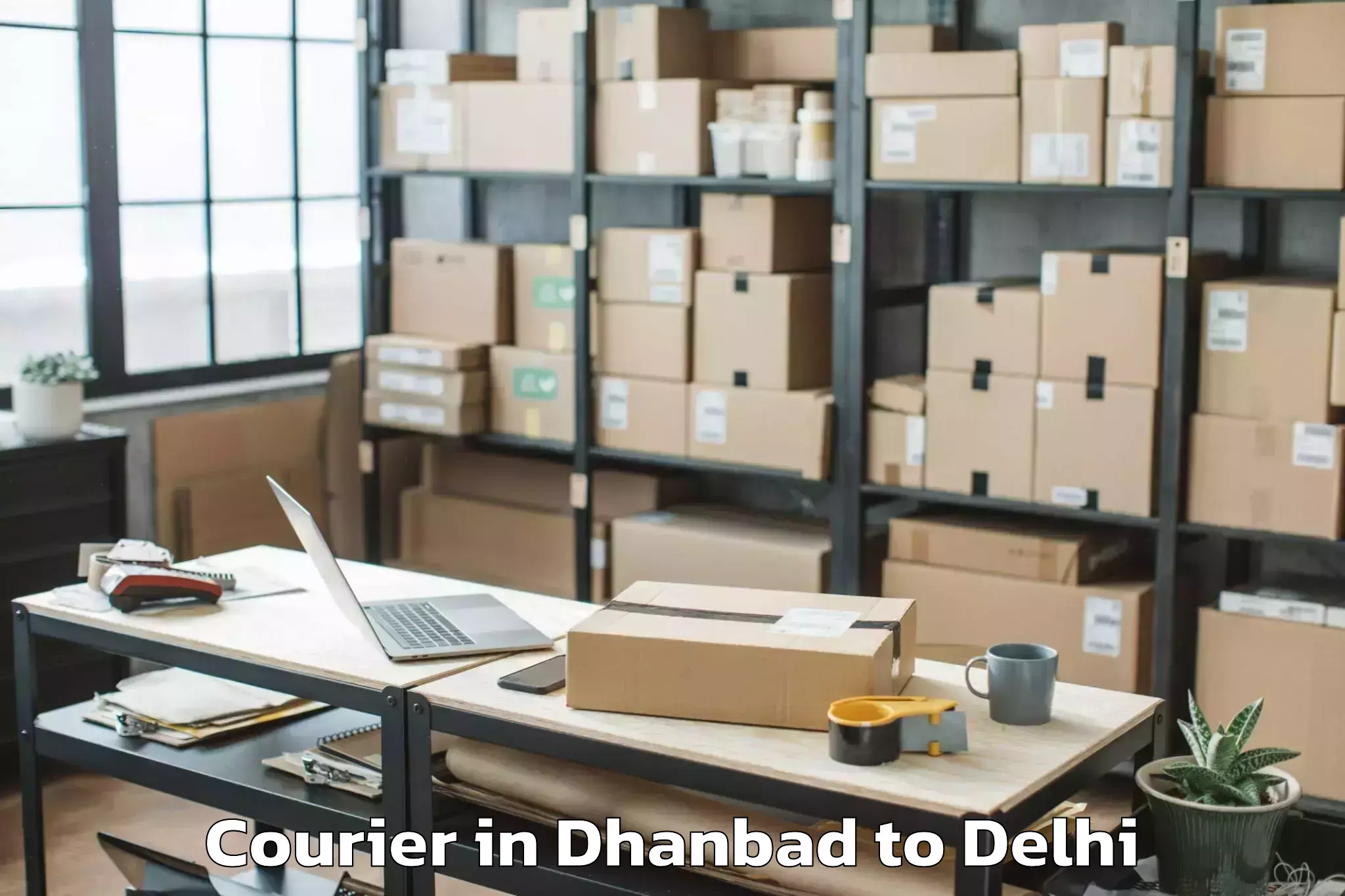 Dhanbad to Parsvnath Mall Inderlok Courier Booking